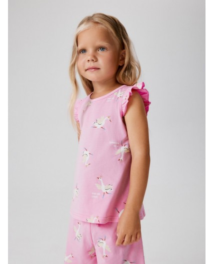 Пижама детская для девочек Bri розовый принт