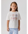 Футболка детская для девочек Bajena молочный