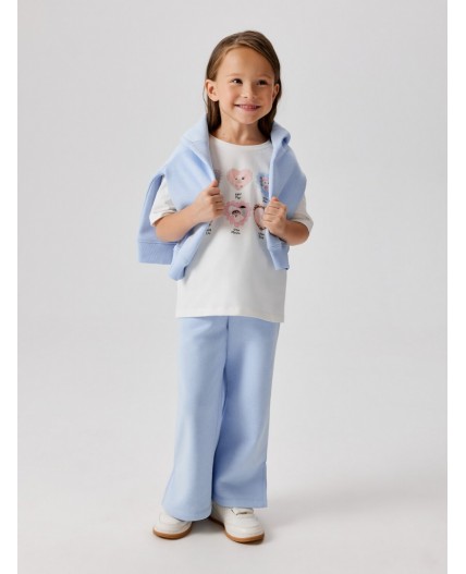 Футболка детская для девочек Bajena молочный