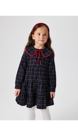 Платье детское для девочек Zen синяя клетка
