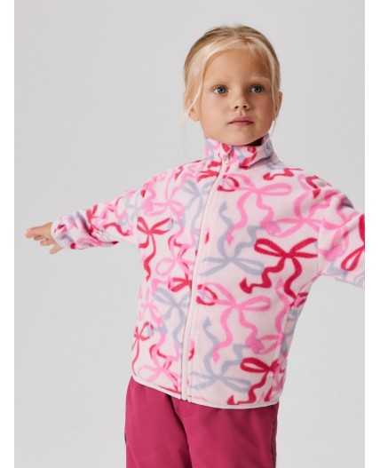 Куртка детская для девочек Yakta розовый принт