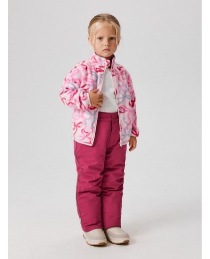 Куртка детская для девочек Yakta розовый принт