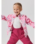 Куртка детская для девочек Yakta розовый принт