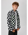 Куртка детская для мальчиков Santarem бело-черная клетка