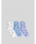 Носки детские в наборе из 3 пар Lola разноцветный