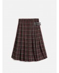 Юбка детская для девочек Daliya бордовая клетка