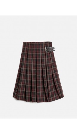 Юбка детская для девочек Daliya бордовая клетка