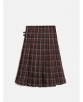 Юбка детская для девочек Daliya бордовая клетка