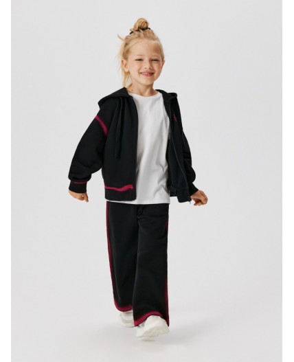 Куртка (толстовка) детская для девочек Arvina_jk черный