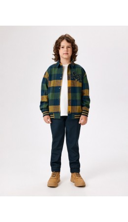 Куртка детская для мальчиков Kepler синяя клетка