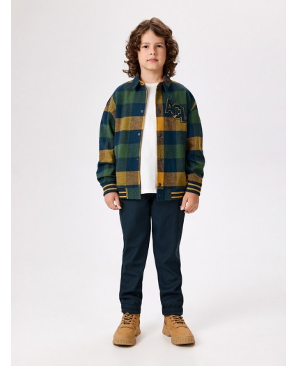 Куртка детская для мальчиков Kepler синяя клетка