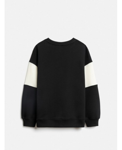 Джемпер детский для девочек Fransis_sw черно-белый