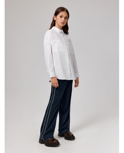 Брюки детские для девочек Aigona темно-синий