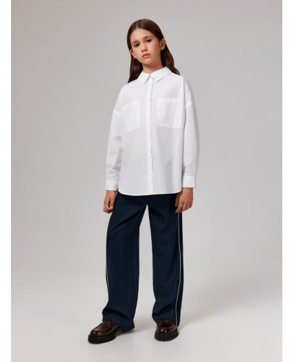 Брюки детские для девочек Aigona темно-синий