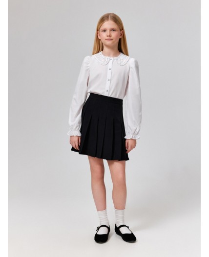 Блузка детская для девочек Biologia белоснежный