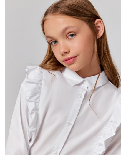 Блузка детская для девочек Vasilika белый