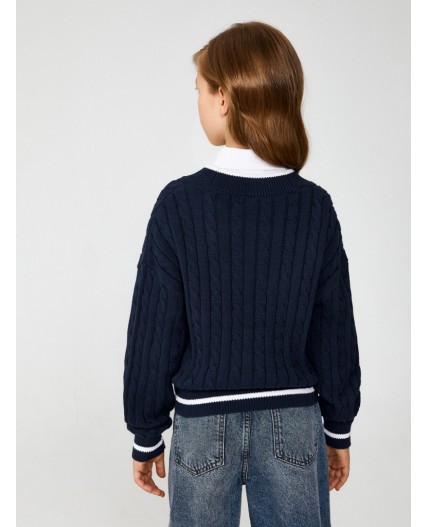 Жакет детский для девочек Malvina темно-синий