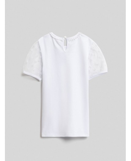 Блузка детская для девочек Anna белоснежный