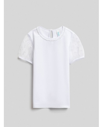 Блузка детская для девочек Anna белоснежный