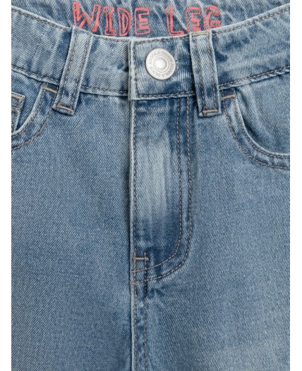 Брюки джинсовые детские для девочек Como голубой