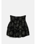 Юбка детская для девочек Meze_sk черный принт