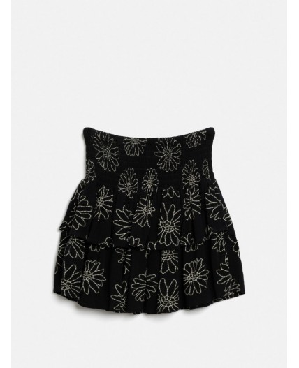 Юбка детская для девочек Meze_sk черный принт