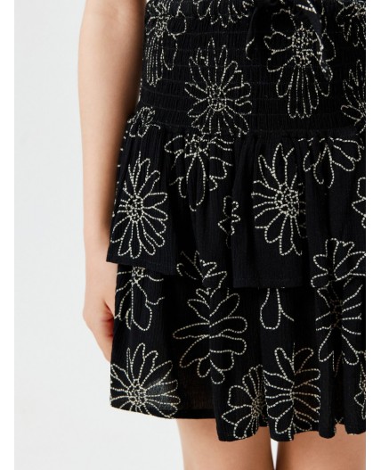 Юбка детская для девочек Meze_sk черный принт