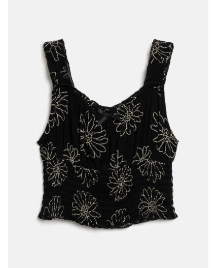 Блузка детская для девочек Meze_bl черный принт