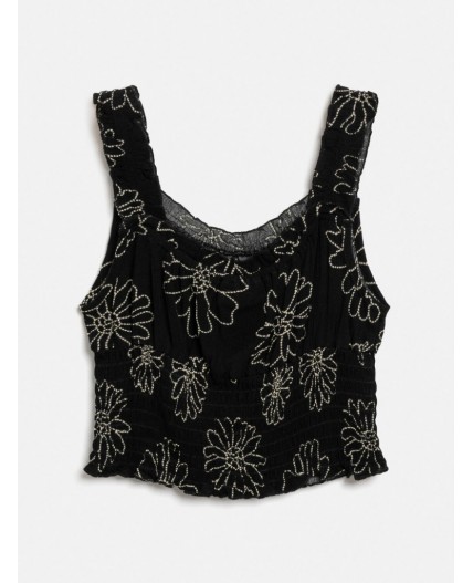 Блузка детская для девочек Meze_bl черный принт