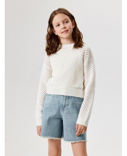 Шорты джинсовые детские для девочек Leina синий