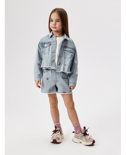 Шорты джинсовые детские для девочек Orta_sh светло-голубой