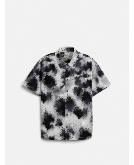 Сорочка верхняя детская для мальчиков Kasas черно-белый