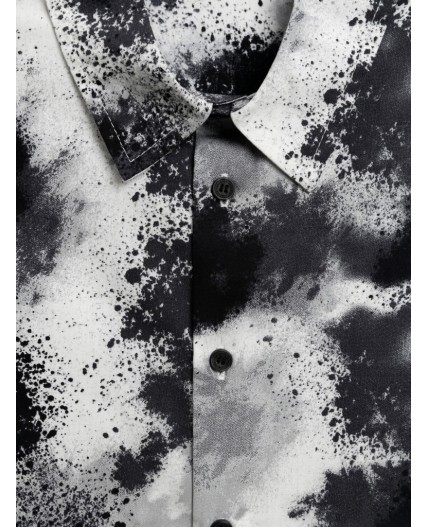 Сорочка верхняя детская для мальчиков Kasas черно-белый