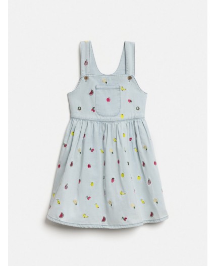 Сарафан джинсовый детский для девочек Muska голубой