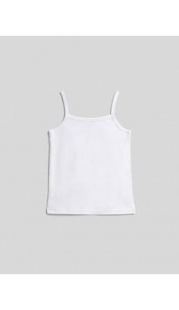 Майка детская для девочек Brassy белый