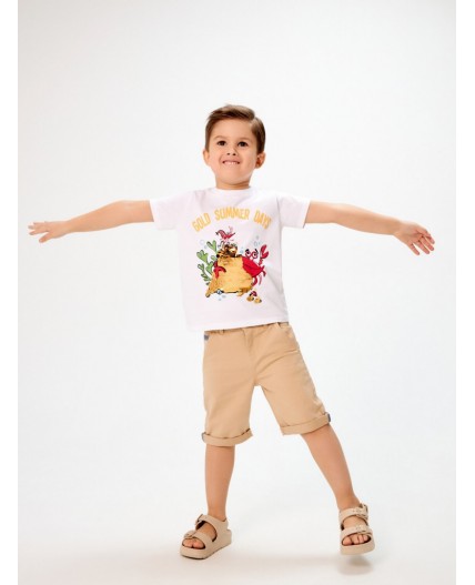 Футболка детская для мальчиков Sprat белый