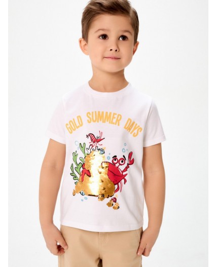 Футболка детская для мальчиков Sprat белый