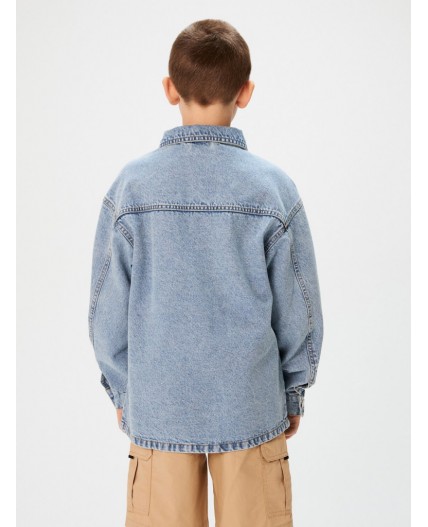 Куртка джинсовая детская для мальчиков Oddish голубой