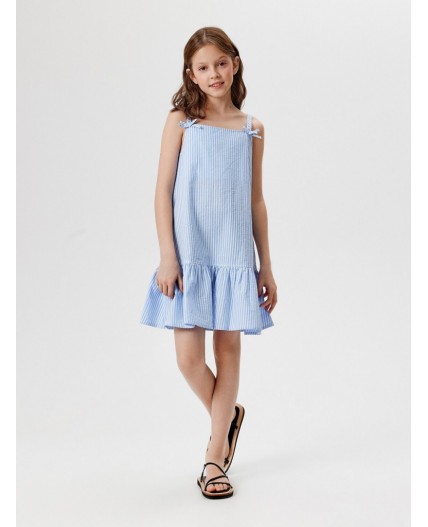 Сарафан детский для девочек Irena  голубая полоска