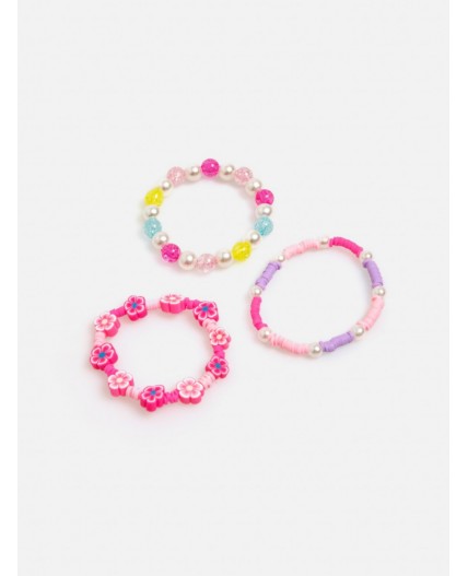 Набор из 3 браслетов дет. Jessica цветной