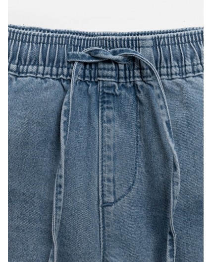 Шорты джинсовые детские для девочек Meleis синий