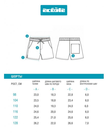 Шорты джинсовые детские для девочек Meleis синий