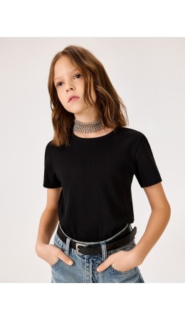 Футболка детская для девочек Zlata черный