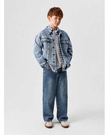 Куртка джинсовая детская для мальчиков Kriston голубой