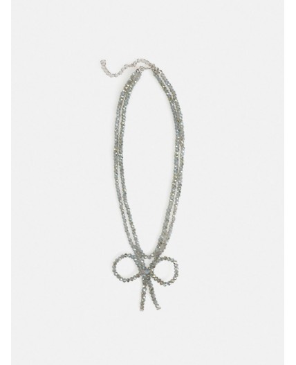 Бусы детские Kirsty светло-серый