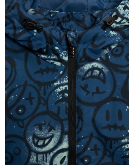 Куртка детская для мальчиков Vinci синий принт
