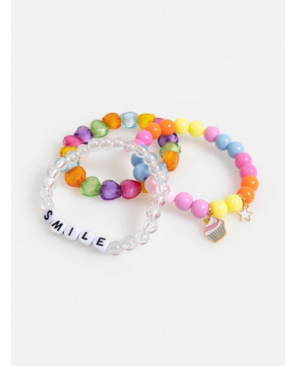 Набор из 3 браслетов дет. Busa цветной