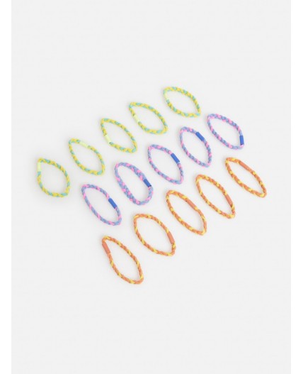 Набор из 15 резинок для волос дет. Namha цветной