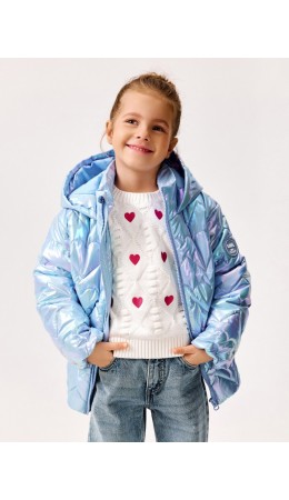 Куртка детская для девочек Cesare голубой