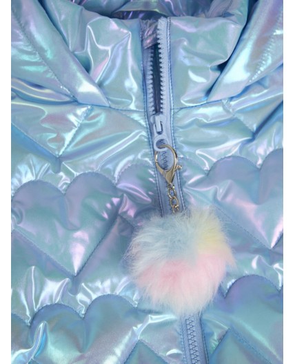 Куртка детская для девочек Cesare голубой